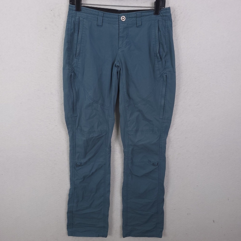 Kuhl Legendary Pants Womens 4 REG Blue Teal Hiking Outdoor Utility Trousers